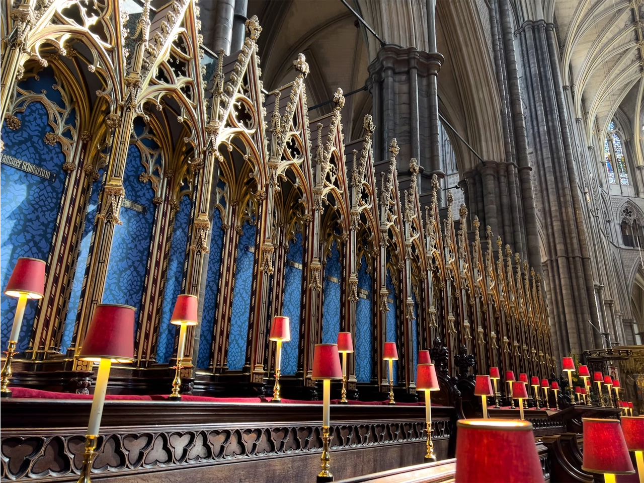Choir stalls in a London cathedral